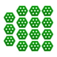 thumbnail image 2 of Almohadillas hexagonales para tabla de surf, agarre profesional para cubierta, paleta Funboard, 15 piezas Verde Zulema Almohadillas para tablas de surf, 2 of 8