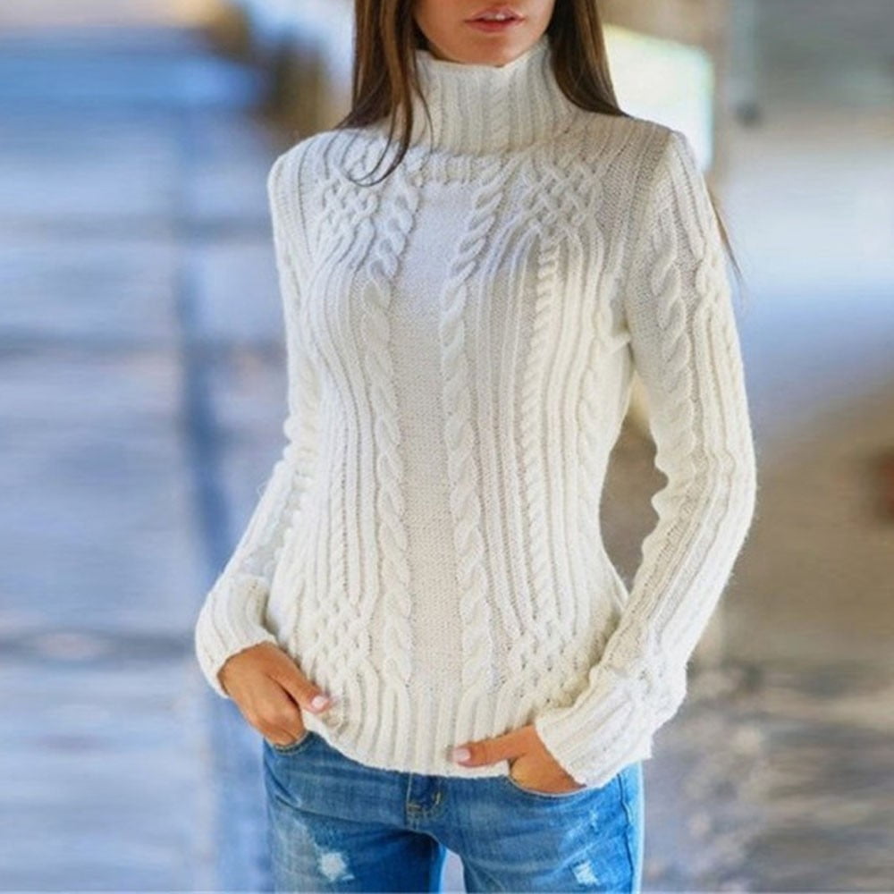 Bescita Womens Long Sleeve High Collar 