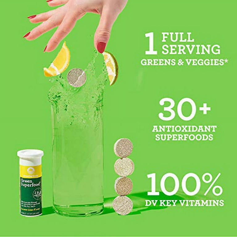 Amazing Grass Green Superfood Lemon-Lime Effervescent Greens Tablets, 60 ct  - Kroger