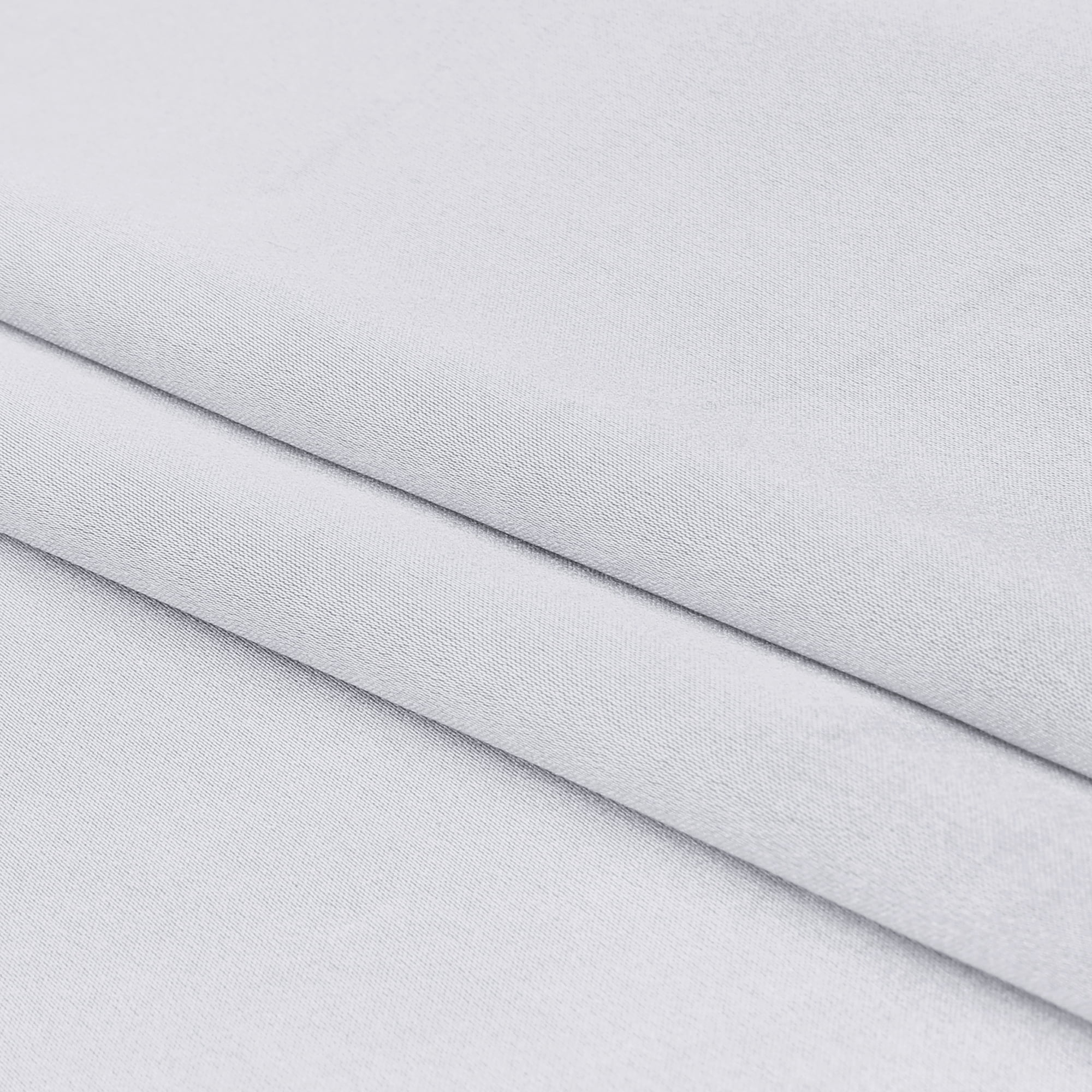 Unique Bargains Zipper Closure Satin Solid Pillowcase with Eye Mask Silver Grey Queen