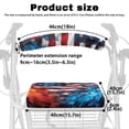 thumbnail image 6 of HELLHERO Trendy Flame American Flag Breathable Rollator Walker Cover & Seat Back Covers Non-Slip Fit Waterproof for Suitable for Parks and Street, 6 of 7