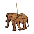 thumbnail image 2 of Elephant Worlds Best Aunt - Cedar Ornament, 2 of 2