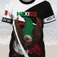 thumbnail image 2 of Camiseta con estampado de águila para hombre: cómoda, moderna y duradera, camiseta informal para todas las estaciones, diseño de moda, ropa de hombre de gran tamaño con la bandera de México, 2 of 5