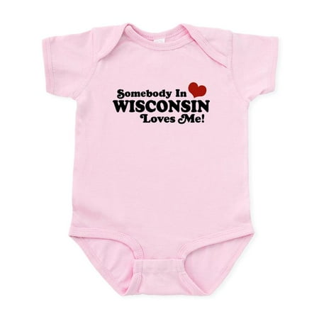 

CafePress - Somebody In Wisconsin Loves Me Infant Bodysuit - Baby Light Bodysuit Size Newborn - 24 Months