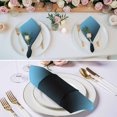 thumbnail image 2 of Blue Black Ombre Cloth Napkins, Modern Gradient Abstract Art Washable and Reusable Dinner Napkins Set of 6, Table Napkin for Kitchen Party Birthday Wedding Hotel Housewarming 20"x20", 2 of 8