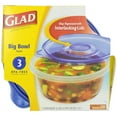 thumbnail image 4 of Glad Ware Big Bowl Containers with Lids, Round Size, 3 ct, 48 ounce, 4 of 6