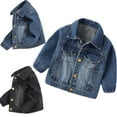 thumbnail image 6 of LYMAYTER Kids Baby Boys Cowboy Outwear Toddler Casual Denim Jacket for 9m -5 Years Long Sleeve Jeans Jacket, 6 of 7
