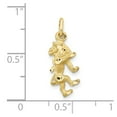 thumbnail image 3 of Auriga Fine Jewelry 10K Yellow Gold Leo Zodiac Charm for Women, 3 of 6
