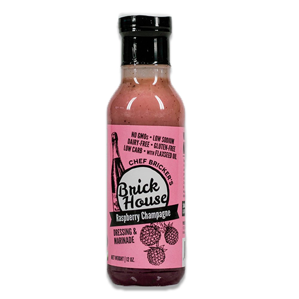 Brick House Vinaigrette's Raspberry Champagne salad dressing & marinade
