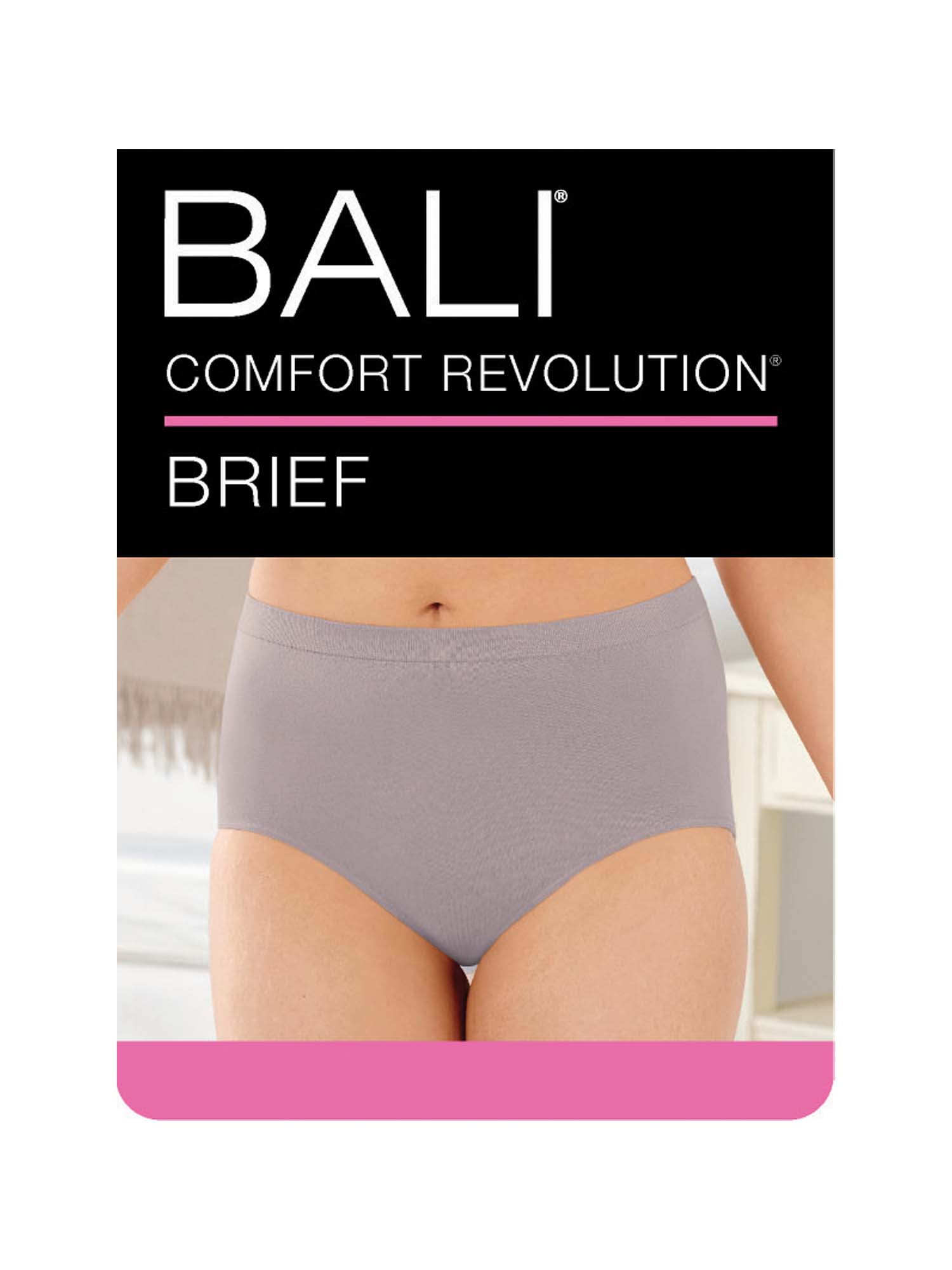 Bali Women's Comfort Revolution Brief Panty (3-Pack) (6-7, Light