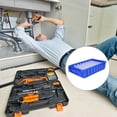 thumbnail image 1 of HEALEEP Toolbox Organization Hardware Parts Storage Box Blue HighDensity Polyethylene 1 Storage Box, 1 of 8