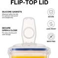 thumbnail image 5 of Fridge Door Water Bottle with Handle, BPA Free Plastic Water Bottle with Flip Lid, Great for Tea and Juice, 5 of 6