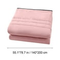 thumbnail image 2 of Qocolhg Summer Cooler Quilt Twin Size - Cooling Blankets for Hot Sleepers, Skin-friendly Plain Printed Washed Cotton Summer Quilt, Bedding Soft Coverlet Quilts for Kids, 55x79 inch, Pink, 2 of 5