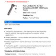 thumbnail image 2 of Front Left Outer Tie Rod End - Compatible with 2007 - 2020 Toyota Tundra 2008 2009 2010 2011 2012 2013 2014 2015 2016 2017 2018 2019, 2 of 2