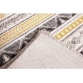 thumbnail image 3 of Alfa Rich 3x10 Yellow Black Area Rugs for Living Room Aztec Cotton Washable Pet Friendly Runner, 3 of 5