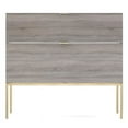 thumbnail image 3 of Randalco Aspen 40" Wood Bathroom Vanity with Sink in Weathered Oak/Glossy Gold, 3 of 10