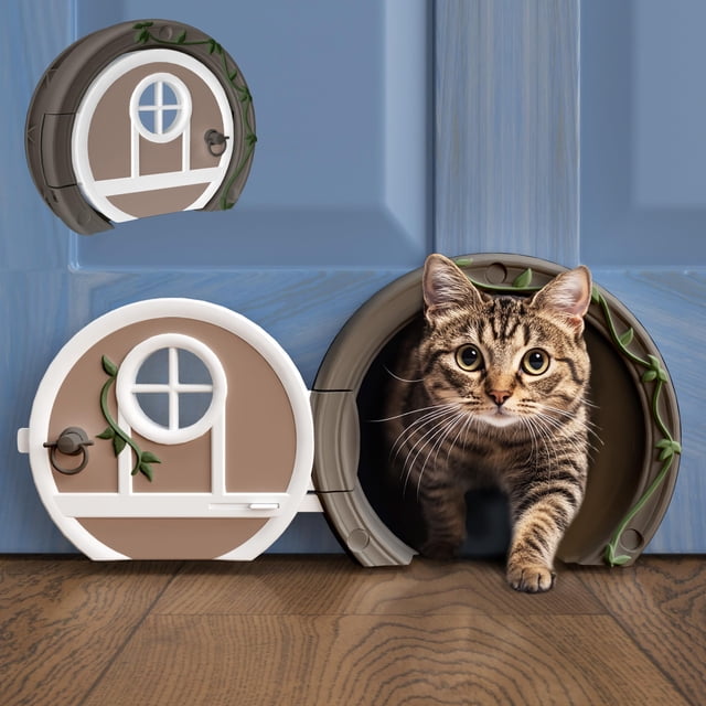 Puerta Cat Door Purrfect Portal Gnome® para puertas interiores