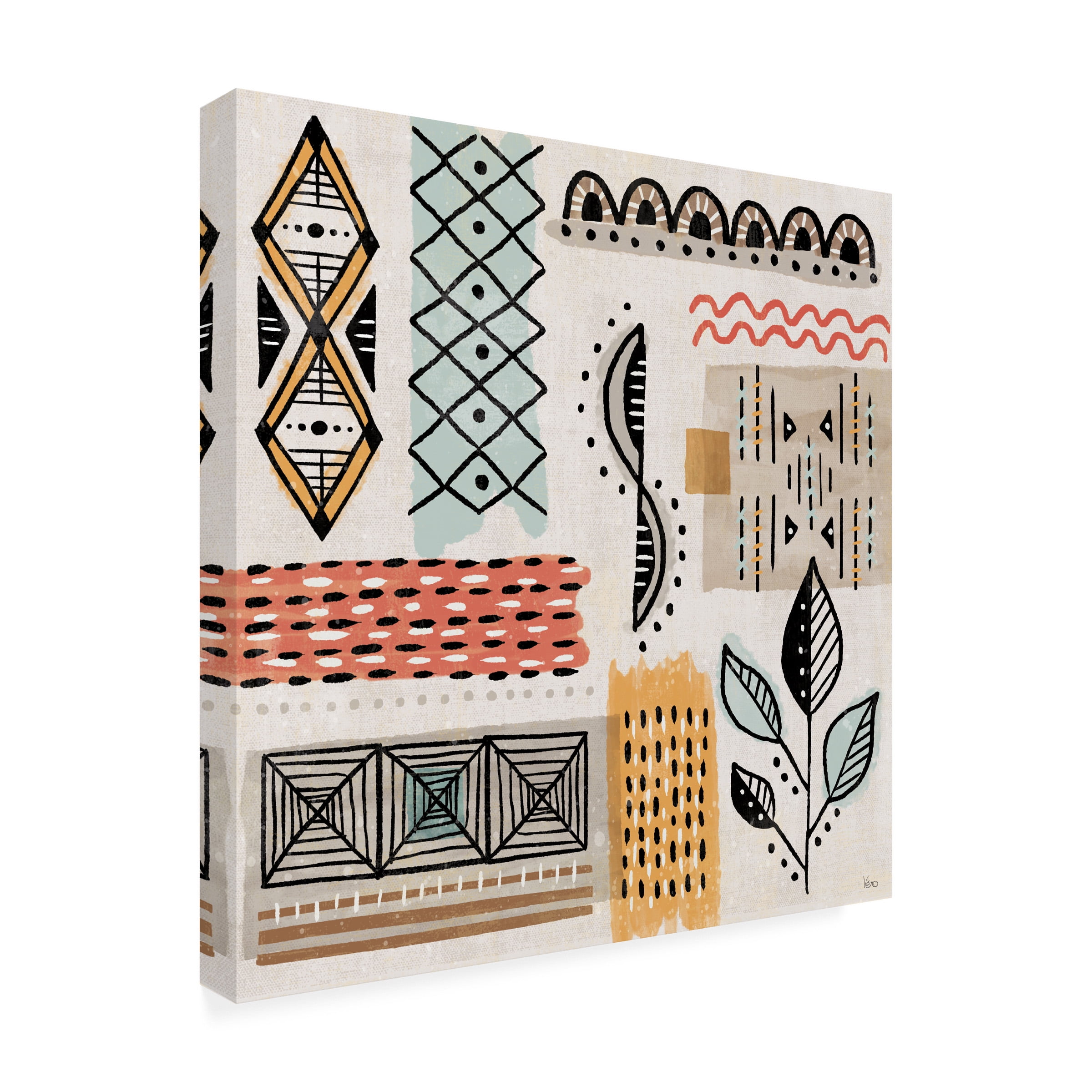 Veronique Charron 'Tribal Tones IV' Canvas Art