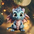 thumbnail image 3 of Decoraciones colgantes de drago plano de Navidad, acrílico realista para niños y adultos, 3 of 8