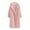 Pink, variant on XFLWAM Plush Long Winter Coats for Women Casual Sherpa Jacket Solid Color Fleece Faux Fur Warm Outerwear