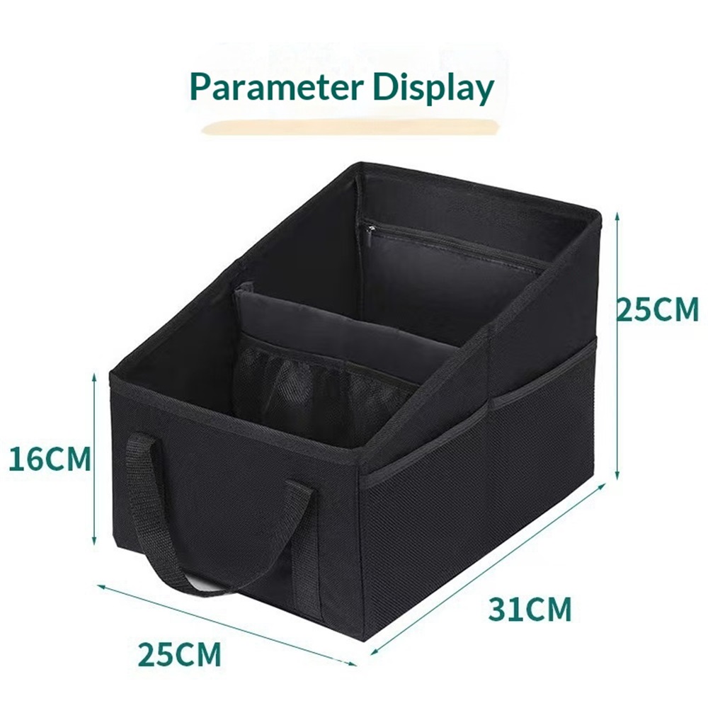 Car Seat Organizer - Passenger Seat Organizer, Collapsible Small Car Seat Storage Organizer for Console Front/Back, Automotive Backseat Organizer with Belt 4 Cup Holders for Kids Accessories