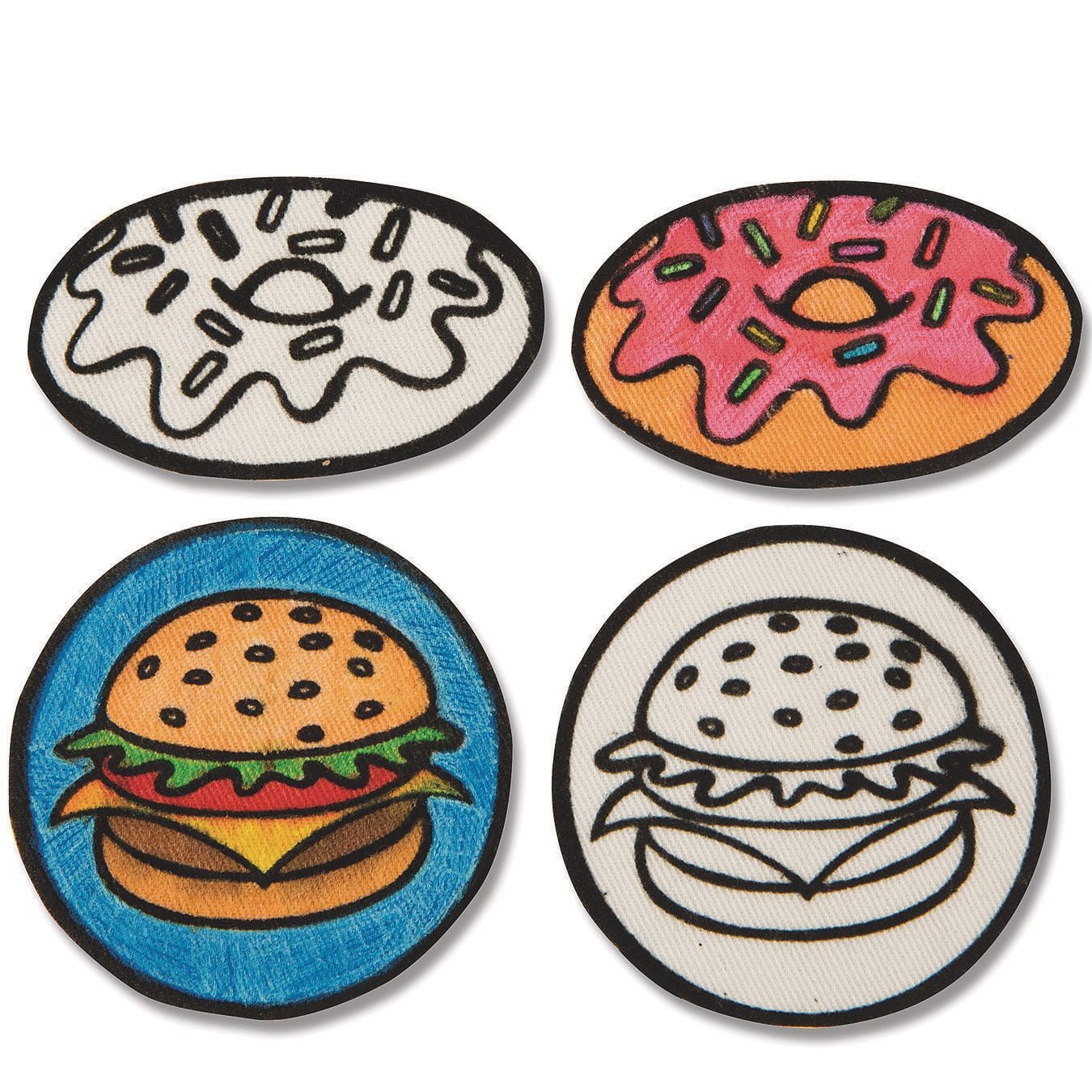 Velvet Art Iron-On Patches to Color (Pack of 100)