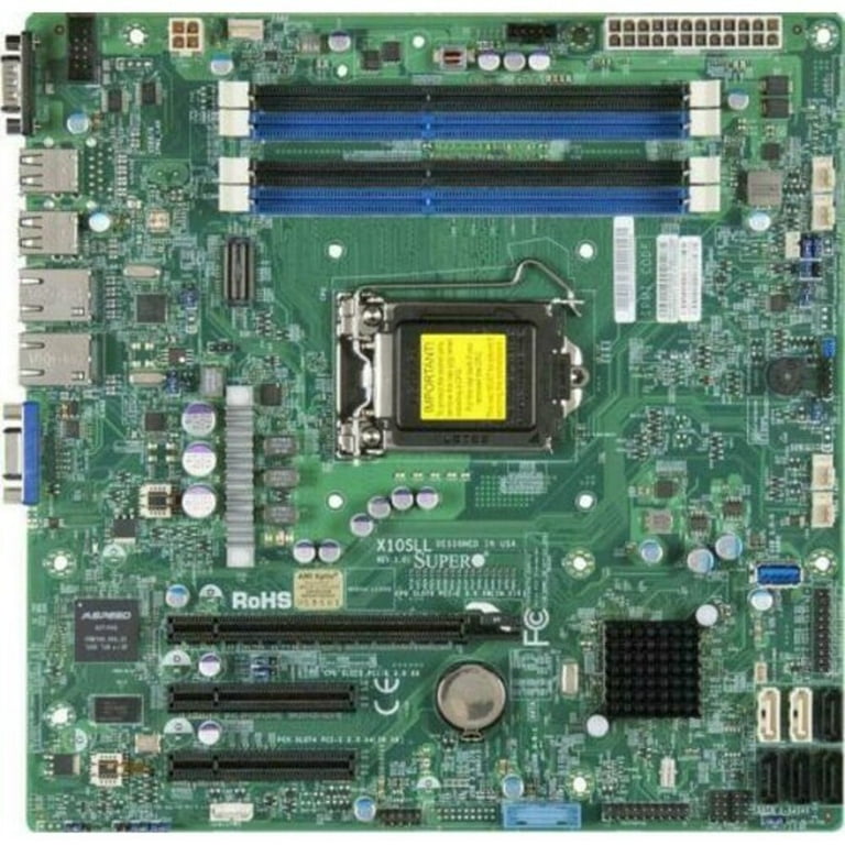 Supermicro X10SLL-F Server Motherboard Intel Chipset, Socket