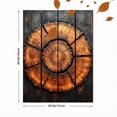 thumbnail image 3 of Qisvanset Framed Canvas Wall Art 12x16 Inch Spiral Dot Tree Ring Abstract Boho Home Wall Decor, 3 of 5