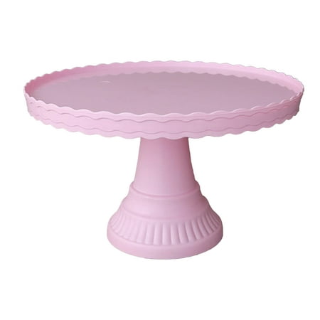 

Aimiya Cake Stand Stable Non-slip Plastic Wave Design Dessert Display Plate for Wedding