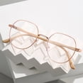 thumbnail image 5 of Retro Round Metal Eyeglasses, Ultra-Light Frame Anti Blue Light Eyewear for Men and Women, 5 of 5