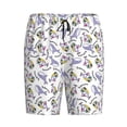 thumbnail image 4 of Wukai Monkey Submarine Captain Men’s Short Pajama Pants With Pockets Soft Sleep Pj Shorts for Men-4X-Large, 4 of 6