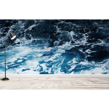 3d Wallpaper, Bright Wallpaper, Modern Wallpaper, Aesthetic Ocean, Ocean Landscape Wall Art, Landscape Wallpaper, Wallpaper (Fabric Non-Woven)
