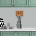 thumbnail image 4 of Carolines Treasures SC9124TH68 Basenji Wipe your Paws Leash or Key Holder Triple Hook multicolor, 4 of 4