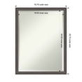 thumbnail image 3 of Amanti Art Florence Pewter Beveled Bathroom Wall Mirror, 3 of 10