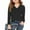 Black, variant on Blczomt Cute T-Shirts for Girls Plain Long Sleeve Tees Black V Neck Casual Basic Kids Girls Clothes