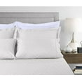 thumbnail image 2 of Threadmill Home Linen Cotton Full Size Sheet Set, Damask Jacquard, Deep Pocket, 4 Piece, Light Grey, 2 of 5