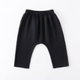 thumbnail image 4 of uublik Boys Girls Joggers Size 1T-11 Elastic Waist Casual Jogging Trousers Bottom for Kids Black, 4 of 5