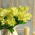 thumbnail image 3 of SPRING PARK 1Pc 24 Heads Artificial Lily Flowers for DIY Bridal Wedding Bouquet Centerpieces Home Decor, 3 of 3
