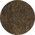 thumbnail image 1 of Ahgly Company Indoor Round Abstract Brown Contemporary Area Rugs, 4' Round, 1 of 4
