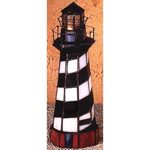 Meyda Tiffany 20539 Lighthouse Coastal Stained Glass / Tiffany Specialty Lamp From The