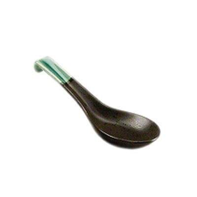 M.V. Trading MG5958GVJ Cuillère à Soupe en Céramique avec Craquelé Vert, 5â12 Pouces