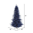 thumbnail image 2 of Vickerman 6.5' Navy Blue Fir Artificial Christmas Tree, Unlit, 2 of 4