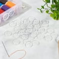 thumbnail image 7 of 1box 150pcs Resin Buttons Flat Round Clear 20x2.5mm Hole: 2mm, 7 of 7