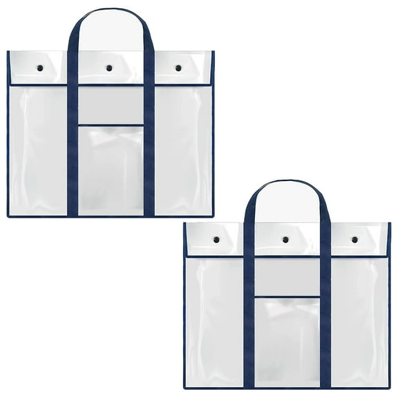 Sofullue Art Portfolio Bag Poster Storage Bag Posters Organizer Transparent White Bag