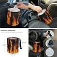 thumbnail image 6 of Yuyamidu Fire Car Accessories 14pcs Car Seat Cover Protector Steering Wheel Cover Seat Belt Pad Cover Auto Armrest Cover Cushion Trash Bin Rearview Mirror Cover Handbrake Cover Set Cup Holders, 6 of 7