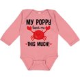 thumbnail image 3 of Inktastic My Poppy Loves Me Grandchild Boys or Girls Long Sleeve Baby Bodysuit, 3 of 5