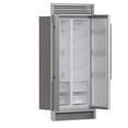 thumbnail image 5 of FORNO Salerno 33" Side-by-Side 15.6 Cu.Ft. Stainless Steel Refrigerator with Grill Trim, 5 of 11