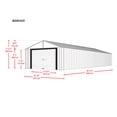 thumbnail image 4 of Arrow Murryhill 14 x 31 x 1 ft Grey Steel Garage, 4 of 15