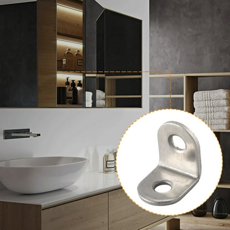 

40PCS L Bracket Corner with 80PCS Screws Corner Bracket Angle Bracket Fastener for Wood Furniture Bedframe Cabinet