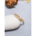 thumbnail image 3 of Hitanshu Jewels Gift For Her Engagement Twisted Ring Round Cut Cubic Zirconia 14K Yellow Gold Finish, 3 of 6